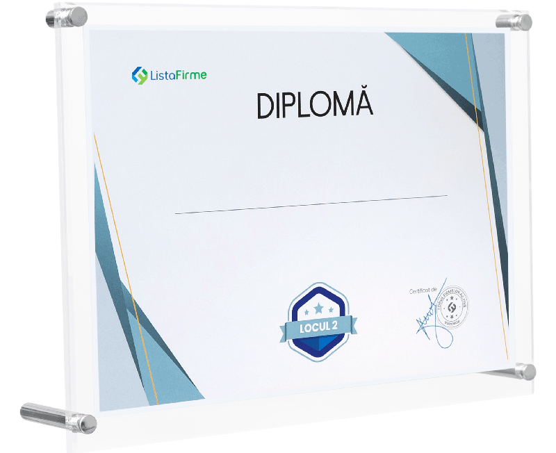 diploma locul 2 in top afaceri romania, domeniul 32: alte activitati industriale n.c.a.